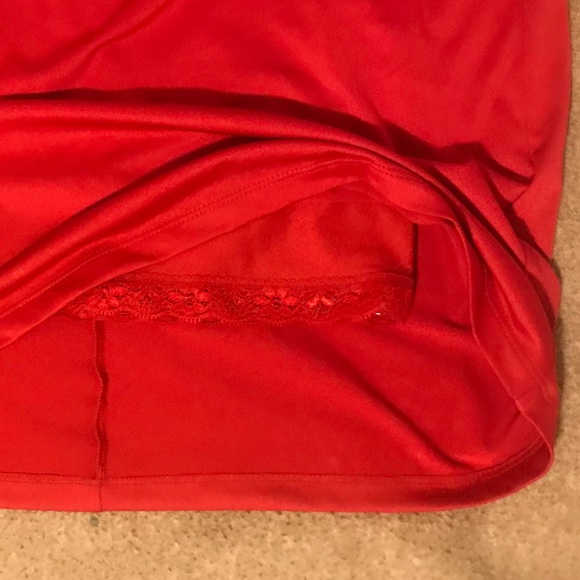 Red Ruched Dress - Picture 3 of 3